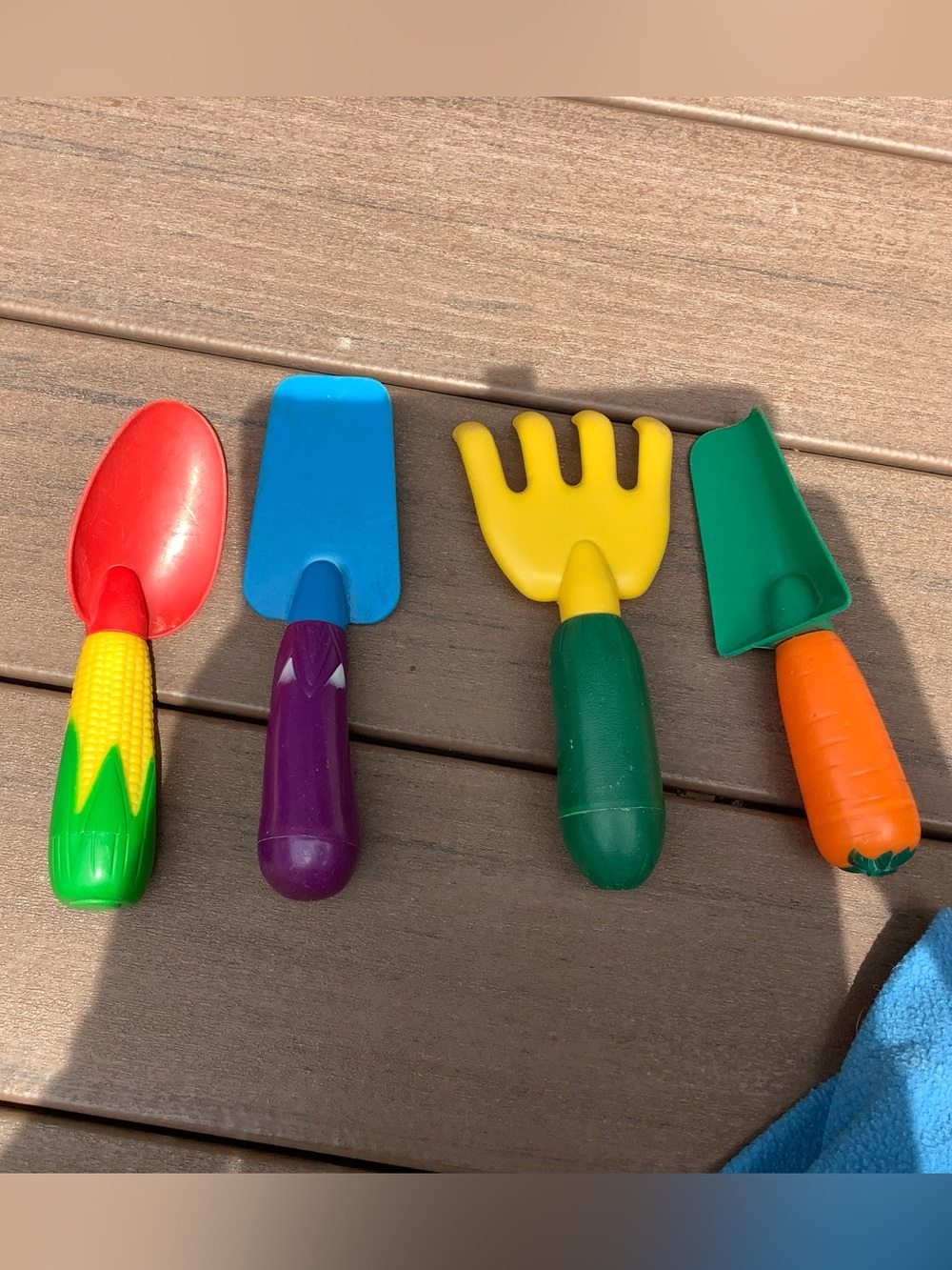 Colorful Kids Garden Tool Set - Red, Blue, Yellow, Green, Purple, Orange Handles